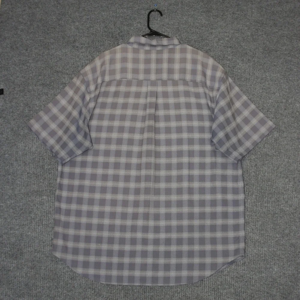 The North Face Button Up Shirt Mens XXL Plaid Short Sleeve‎ Outdoor Casual